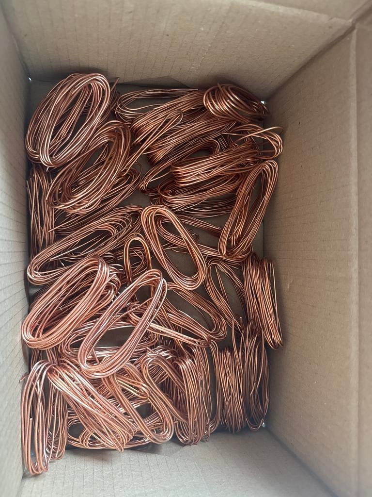 Gepeld koperdraad - Ideaal voor recycling, Doe-het-zelf en Verbouw, Metalen, Ophalen of Verzenden, Gebruikt, Koper of Messing