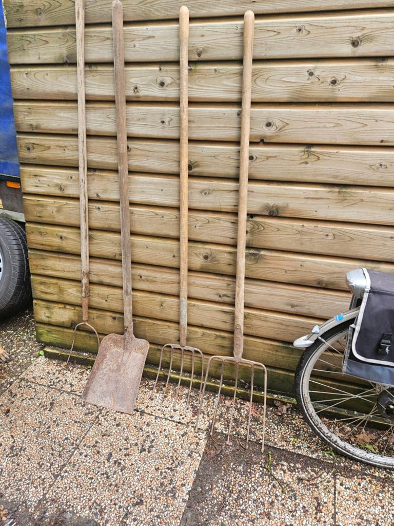 Goed gebruikt stalgereedschap, Tuin en Terras, Hand-tuingereedschap, Ophalen of Verzenden, Gebruikt