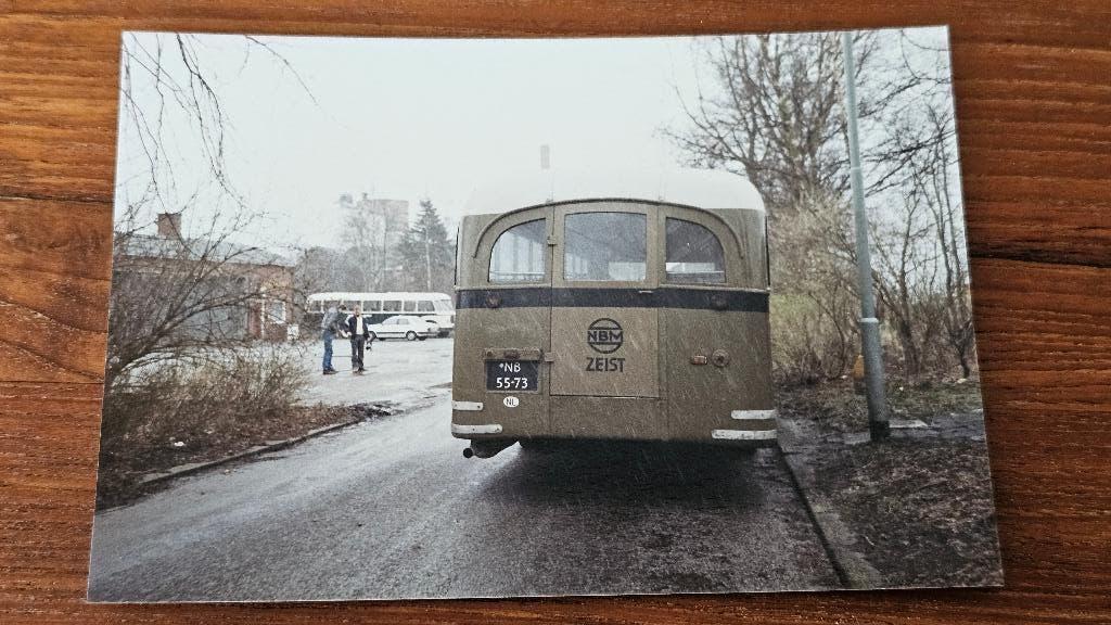 Foto BUS NBM Zeist 1108 NS Winschoten Museumbus, Verzamelen, Spoorwegen en Tramwegen, Verzenden, Gebruikt, Bus of Metro, Overige typen