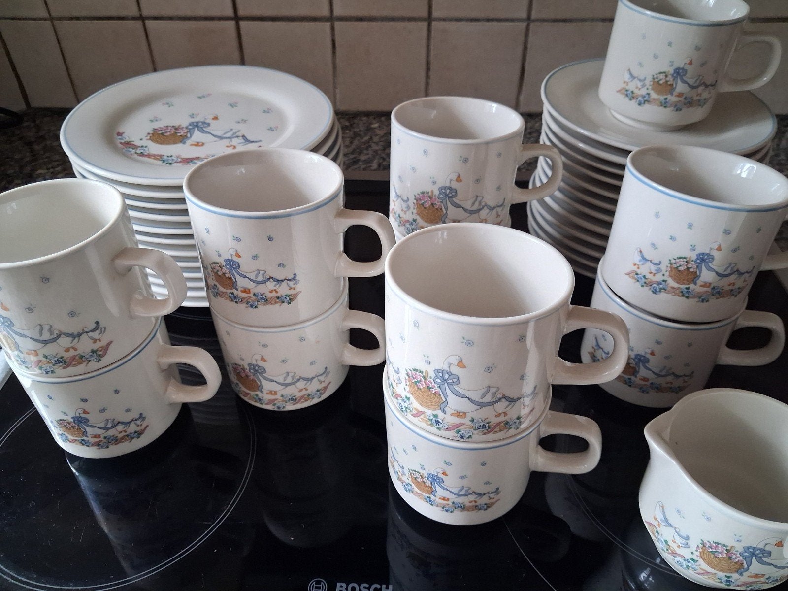 Vintage koffie servies eend / zwaan, Ophalen