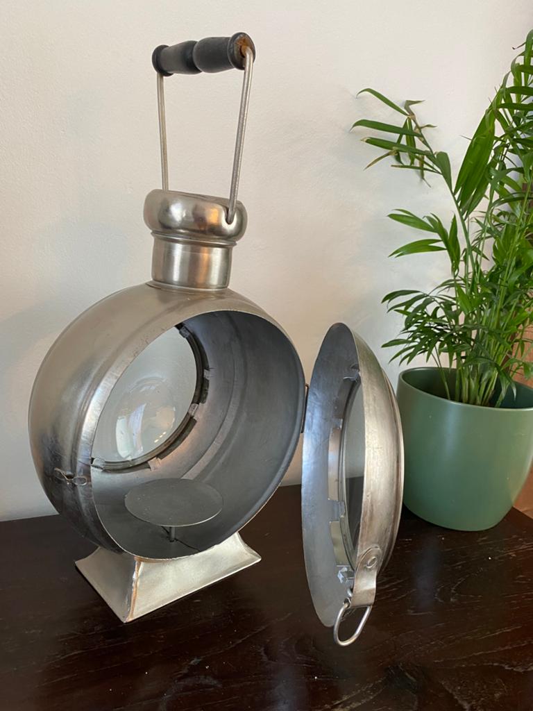 Vintage metalen kaarsenhouder, Ophalen of Verzenden, Zo goed als nieuw, Metaal