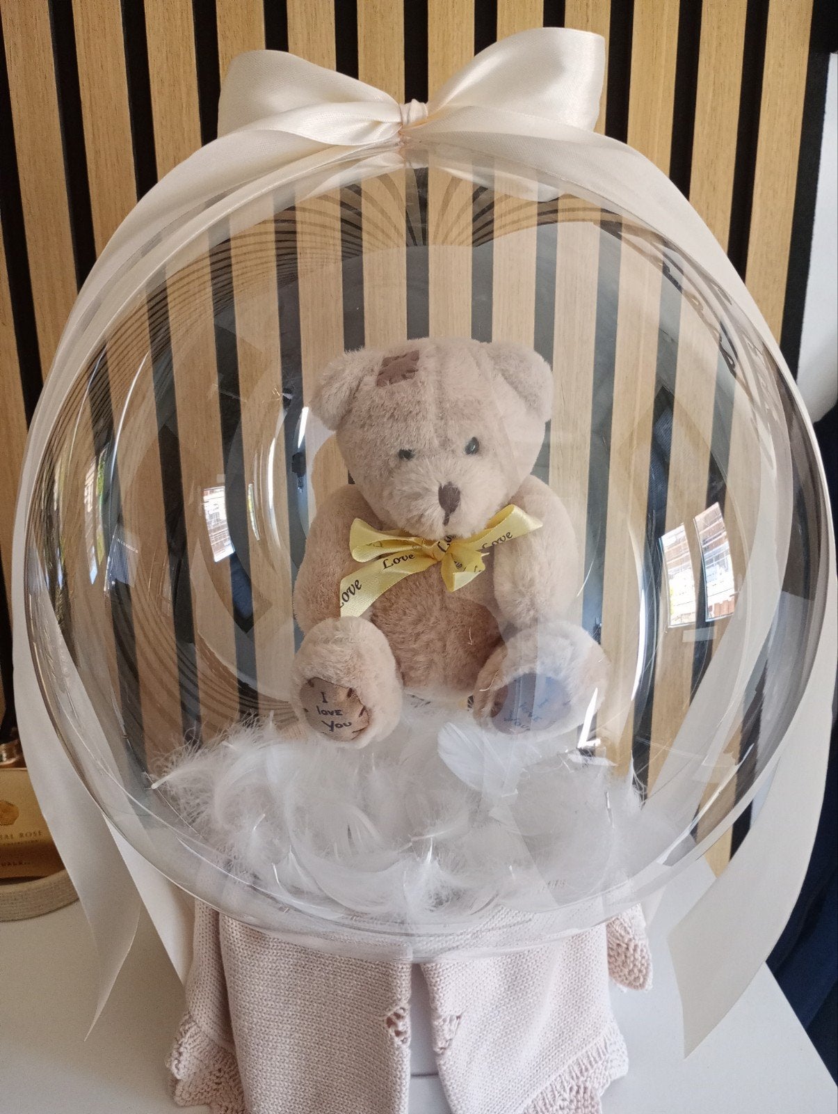Bobo Ballon met knuffelbeer - Perfect cadeau!, Overige merken, Overige karakters, Beer, Ophalen of Verzenden