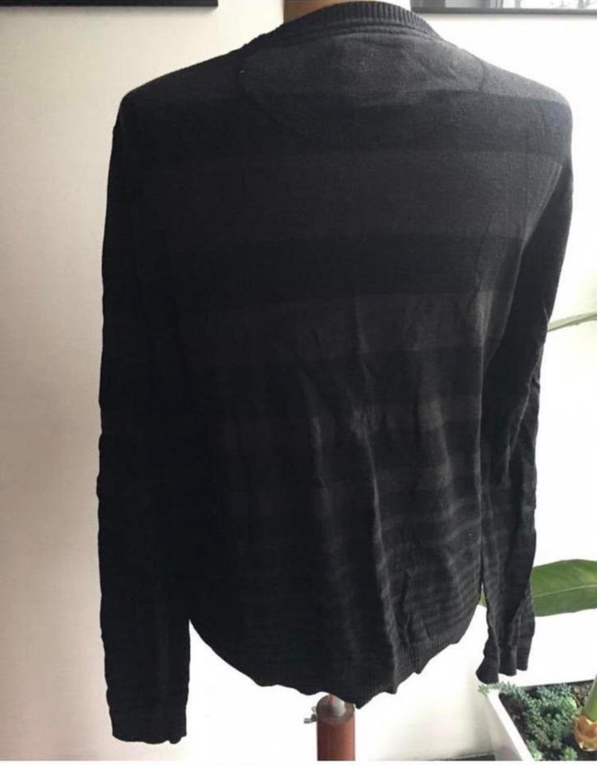 Coolcat gestreepte trui puur katoen zwart/grijs - Maat S, Kleding | Heren, Ophalen of Verzenden, Zo goed als nieuw, Maat 46 (S) of kleiner