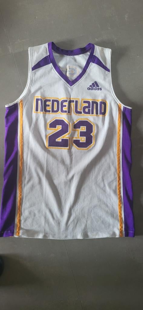 Adidas Nederland Basketbal Shirt Maat L, Sport en Fitness, Basketbal, Ophalen of Verzenden, Zo goed als nieuw
