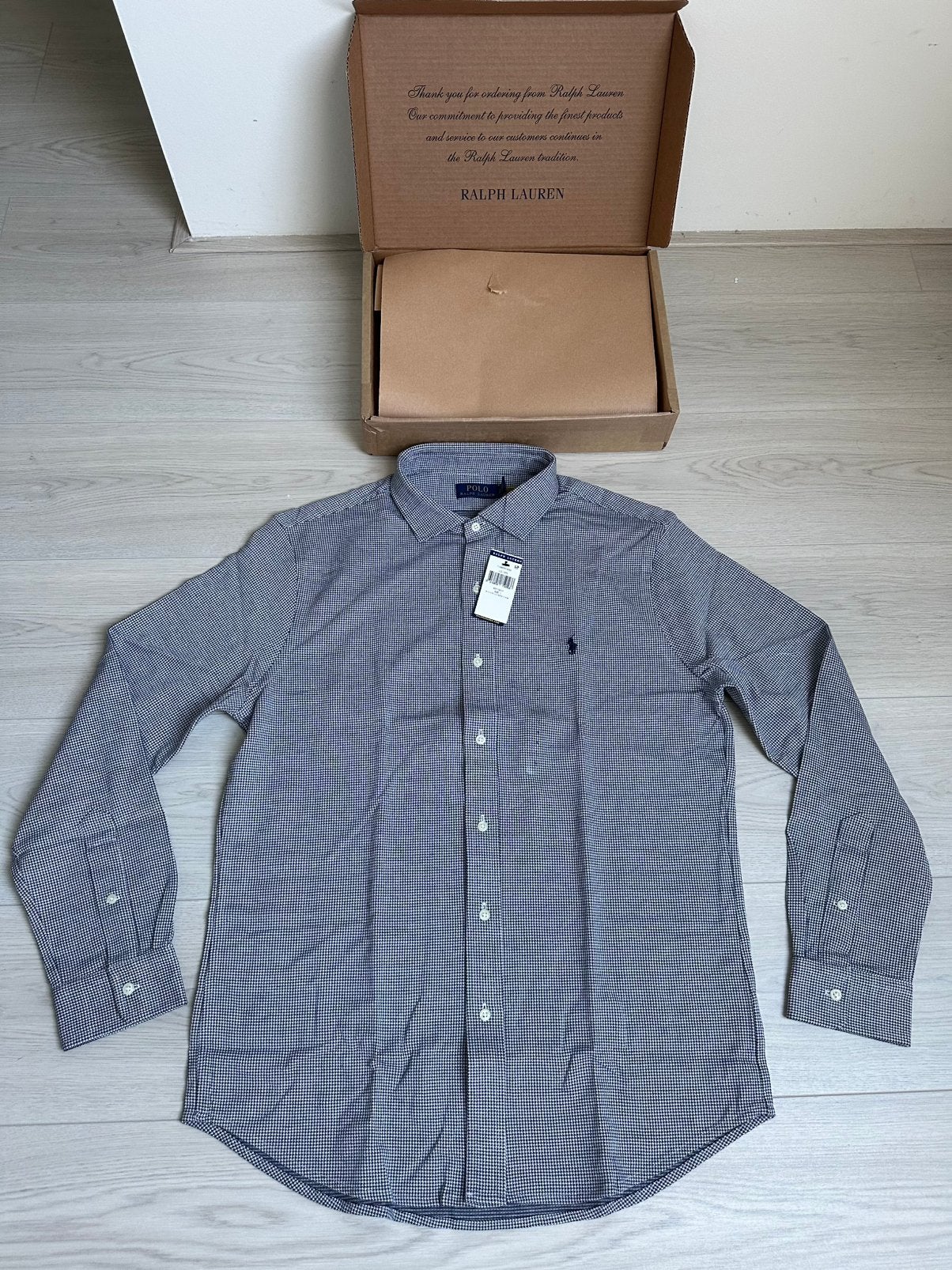 Ralph Lauren overhemd maat L, Kleding | Heren, Overhemden, Ophalen of Verzenden, Zo goed als nieuw, Blauw