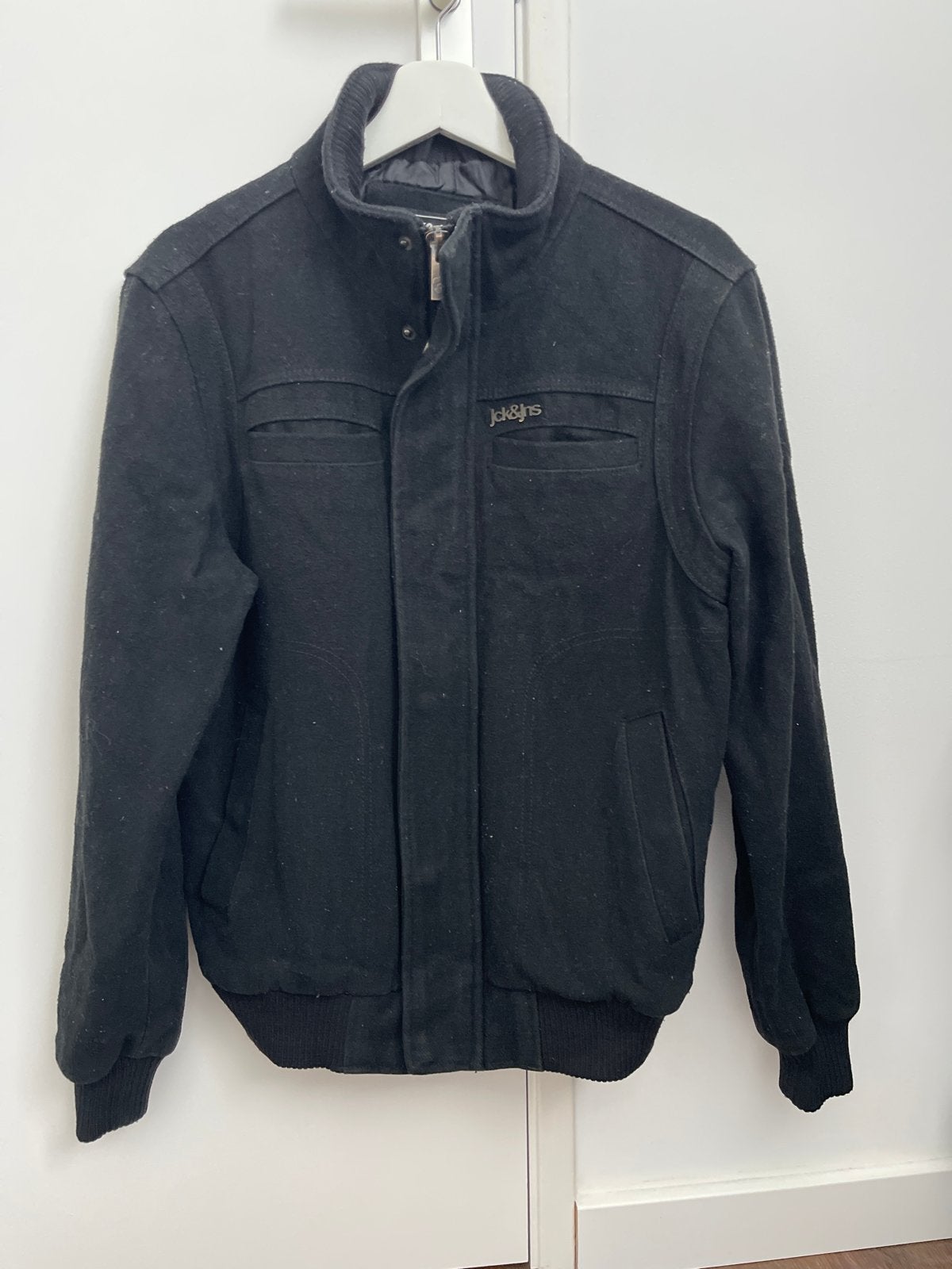 Jack & Jones Zwart Jack Maat S, Ophalen, Zo goed als nieuw, Maat 46 (S) of kleiner, Zwart