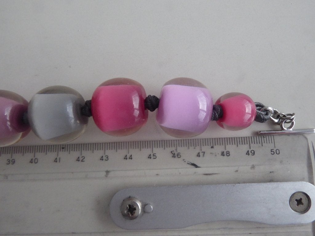 Zsiska ketting rose, Ophalen of Verzenden, Zo goed als nieuw, Roze, Kunststof