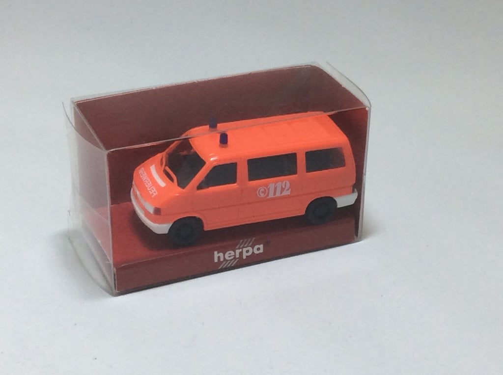 Herpa Brandweer 2 VW T4 bus Feuerwehr 1:87, Ophalen of Verzenden, Nieuw, Bus of Vrachtwagen, Herpa