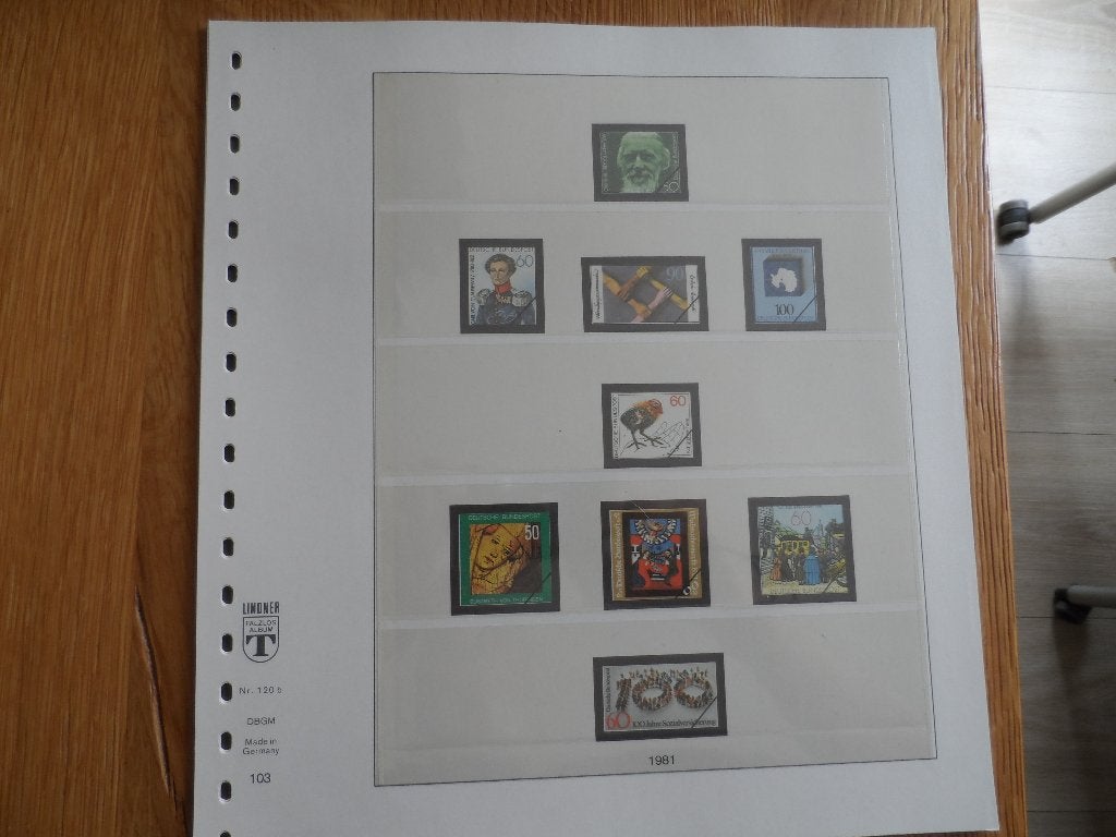Duitsland Album bladen LINDNER T Nr. 120b 1981 t/m 1996, Postzegels en Munten, Verzenden, Nederland