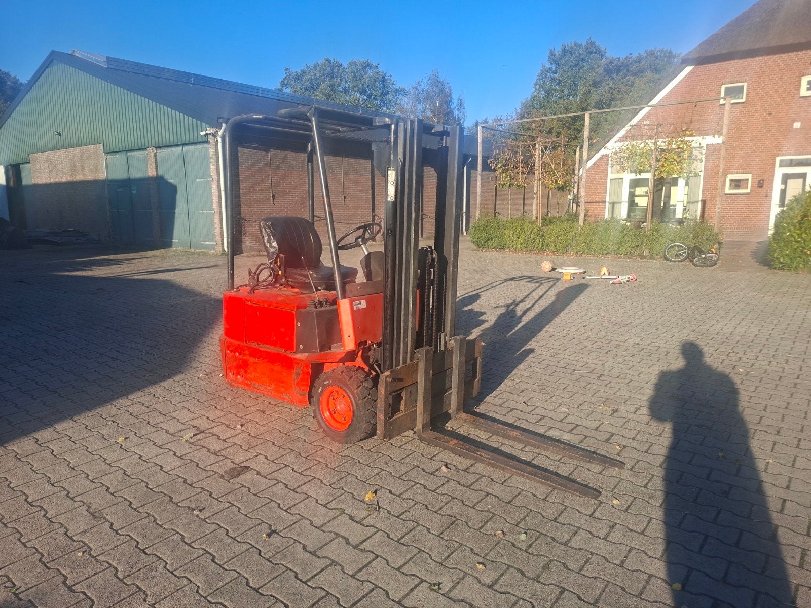 Linde E12 triplomast, Cascade klem, Renault 781, Diesel, Heftruck, Ophalen of Verzenden, 1000 tot 2000 kg