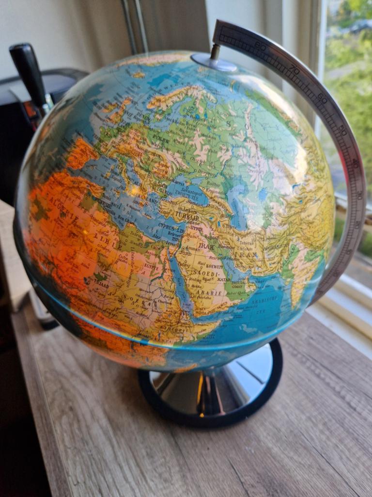 Illuminated Globe - Golina Cartographie Amsterdam, 1973, Ophalen of Verzenden, Gebruikt