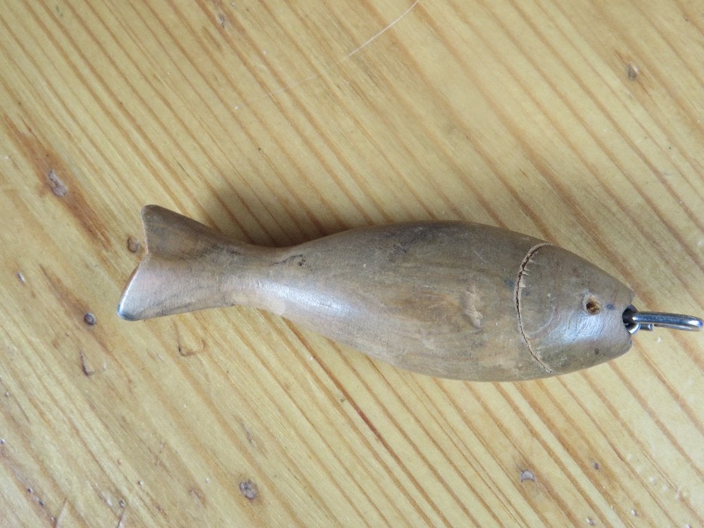 houten visje sleutelhanger of kettinghanger 7 cm, Ophalen of Verzenden, Zo goed als nieuw, Dier of Natuur
