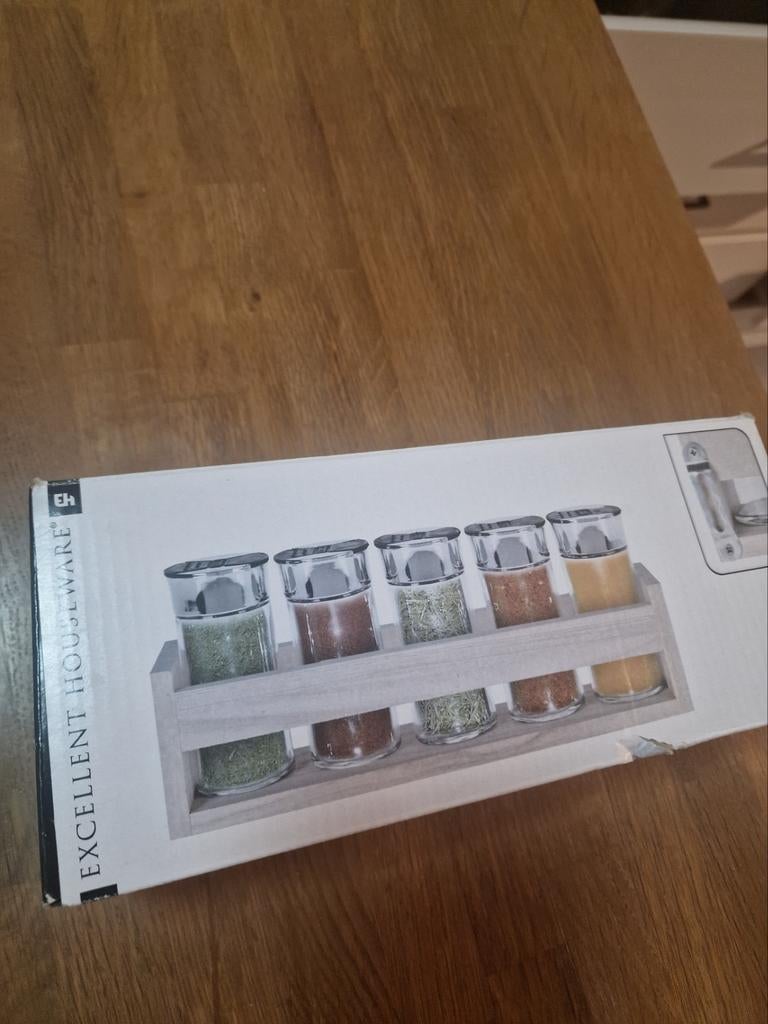 Nieuwe kruidenpotjes set met rekje, Ophalen of Verzenden