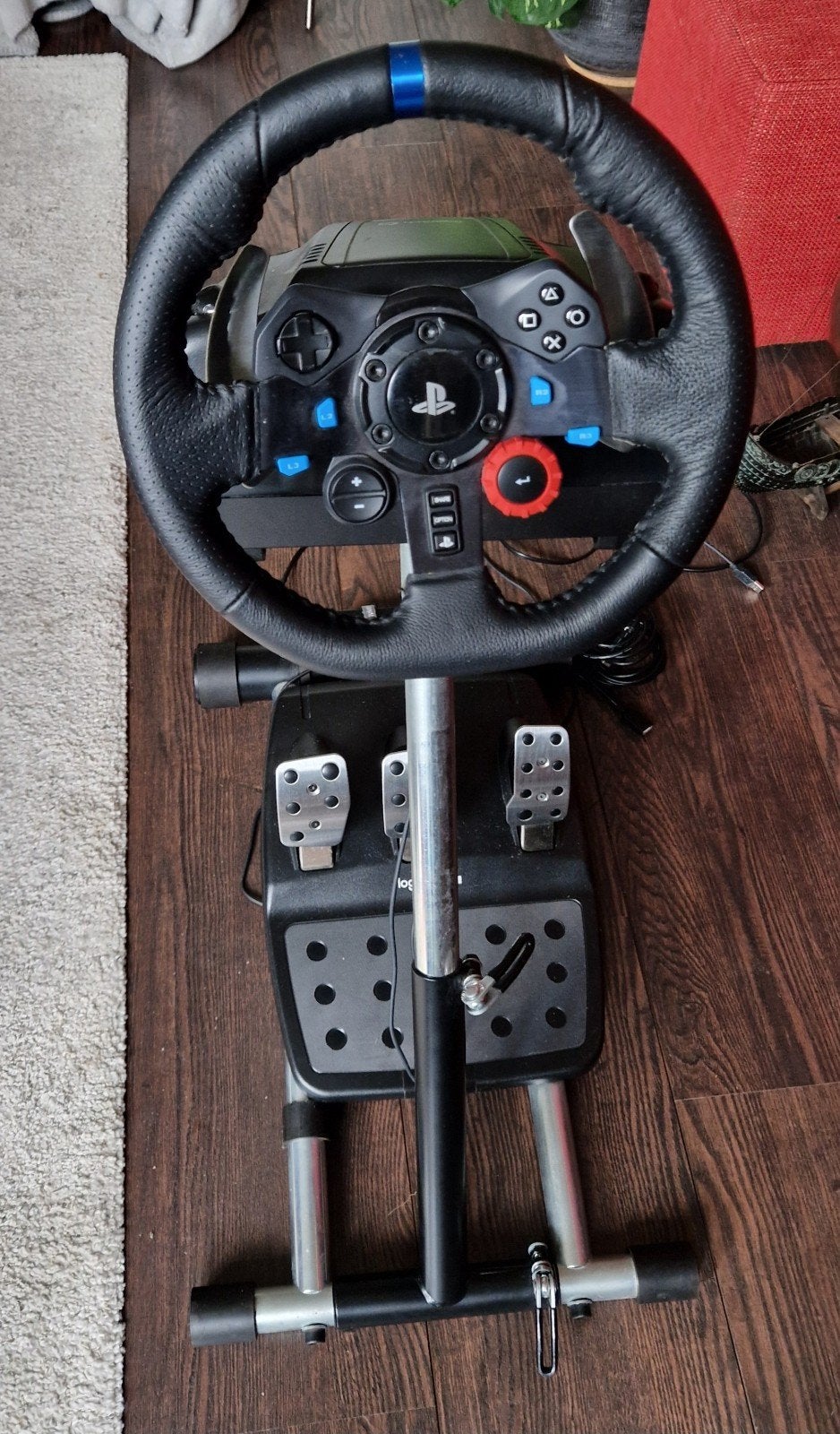 Logitech G29 racestuur met Wheel Stand Pro standaard, Racestuur, Gebruikt, Force feedback, Logitech