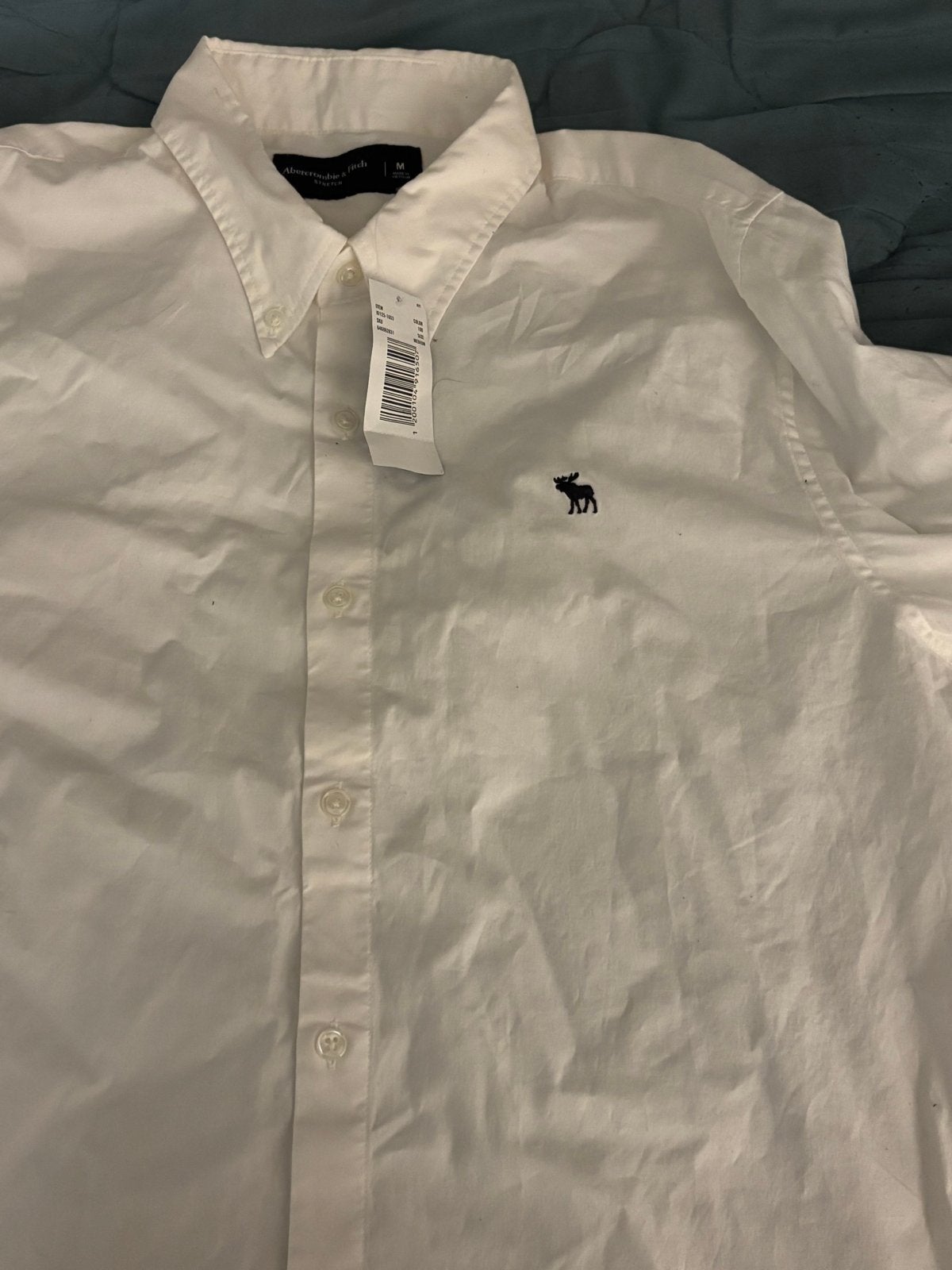 Abercrombie & Fitch overhemd wit - Maat M, Kleding | Heren, Overhemden, Verzenden, Nieuw, Wit, Halswijdte 39/40 (M)