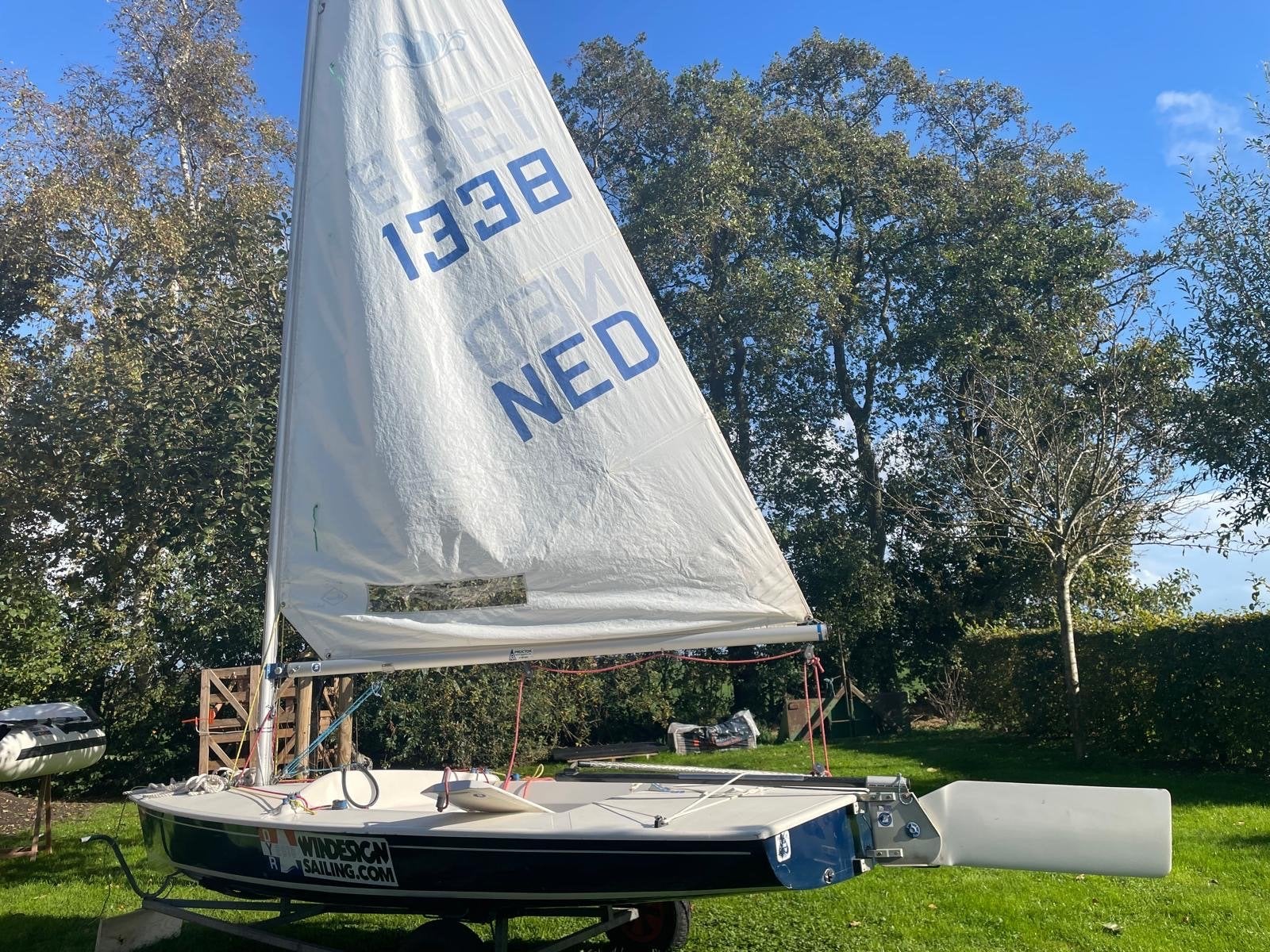 Splash zeilboot met trailer - compleet/wedstrijdklaar, Watersport en Boten, Ophalen, Gebruikt