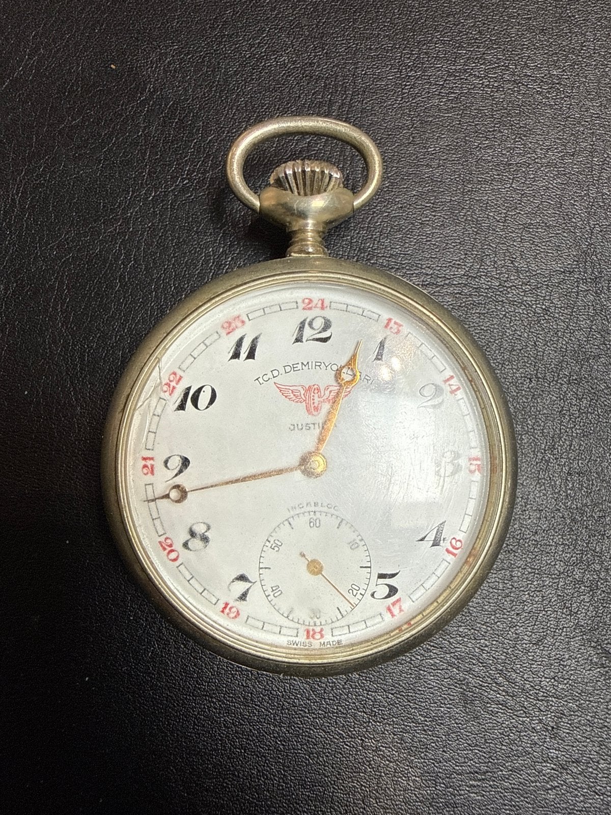 Goedlopend Zakhorloge TCD Demiryollari - Zwitsers gemaakt, Overige merken, Overige materialen, Zakhorloge, 1930 tot 1960