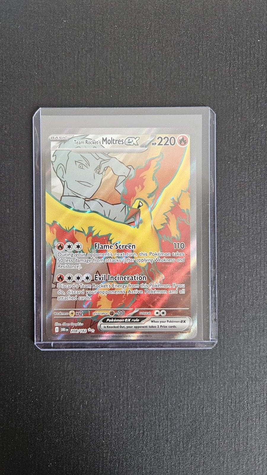 (DRI) Team Rocket's Moltres Ex 081/112, Ophalen of Verzenden, Zo goed als nieuw, Losse kaart