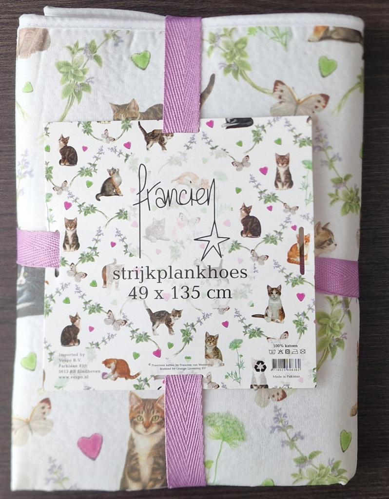 Francien katten & poezen strijkplankhoes 02, Ophalen of Verzenden, Zo goed als nieuw