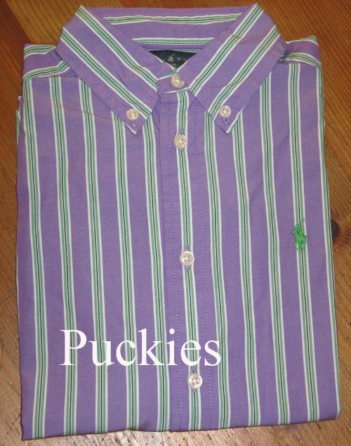 Maat 116 Paars gestreept Ralph Lauren overhemd NIEUW (9491), Kinderen en Baby's, Kinderkleding | Maat 116, Overhemd of Blouse