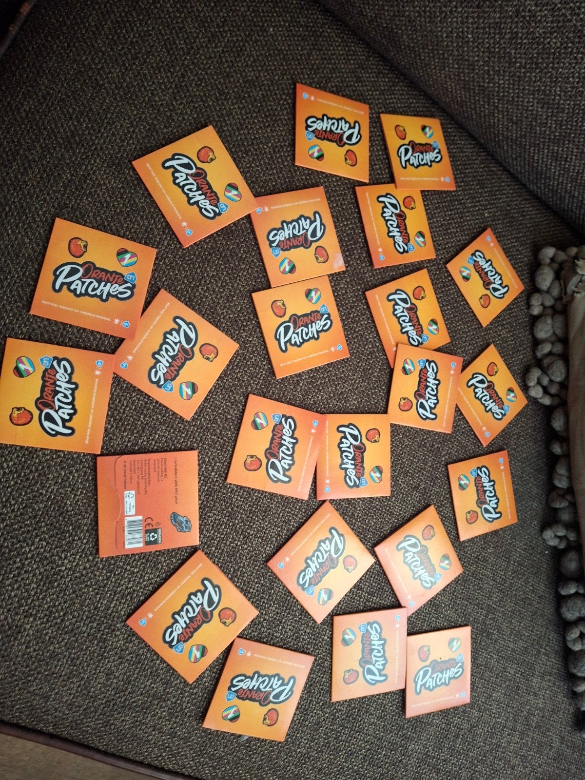 Albert Heijn voetbal oranje patches nieuw ongeopend, Verzamelen, Supermarktacties, Albert Heijn, Ophalen of Verzenden