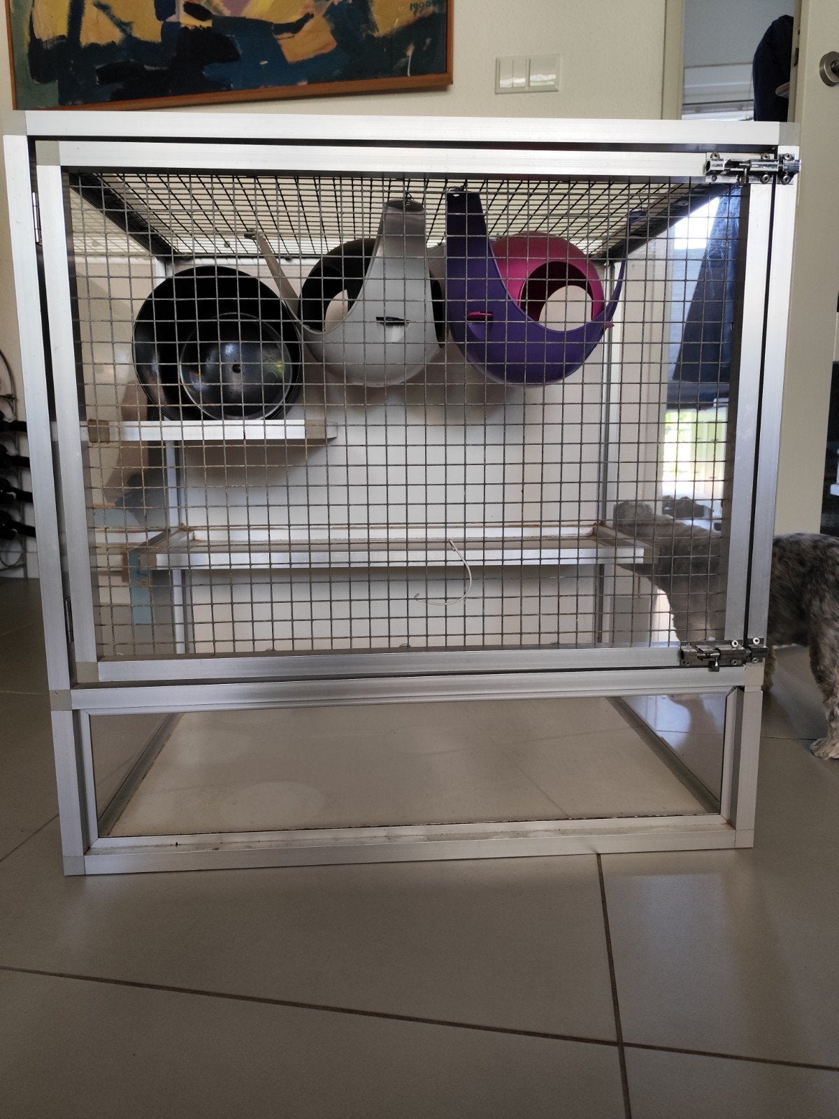 Rattenhok van aluminium, Dieren en Toebehoren, Ophalen, Gebruikt, 60 tot 90 cm, Minder dan 75 cm
