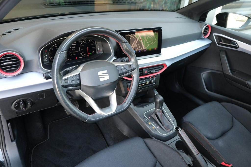 Seat Ibiza 1.0 EcoTSI FR DSG Facelift Pano Led Navi Cam Crui, Auto's, Stof, Gebruikt, Zwart, 580 kg