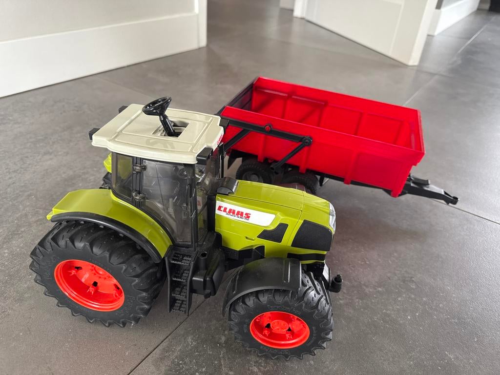 Claas tractor met aanhanger, Kinderen en Baby's, Ophalen of Verzenden, Gebruikt