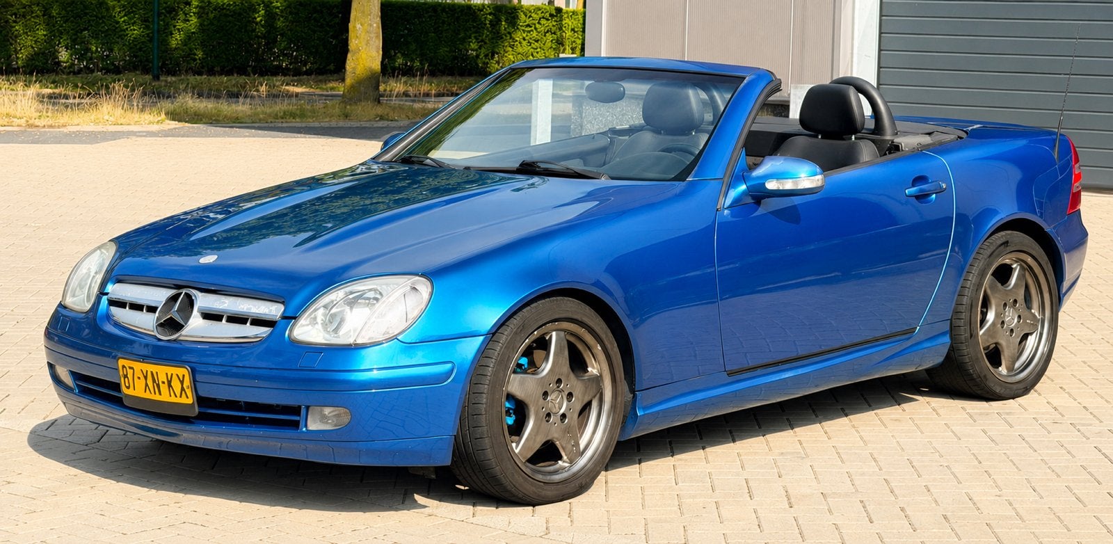 ‼️MERCEDES AMG SLK 320 CABRIO AUTOMAAT 217PK FULL OPTIONS‼️, Automaat, Zwart, Cabriolet, Blauw