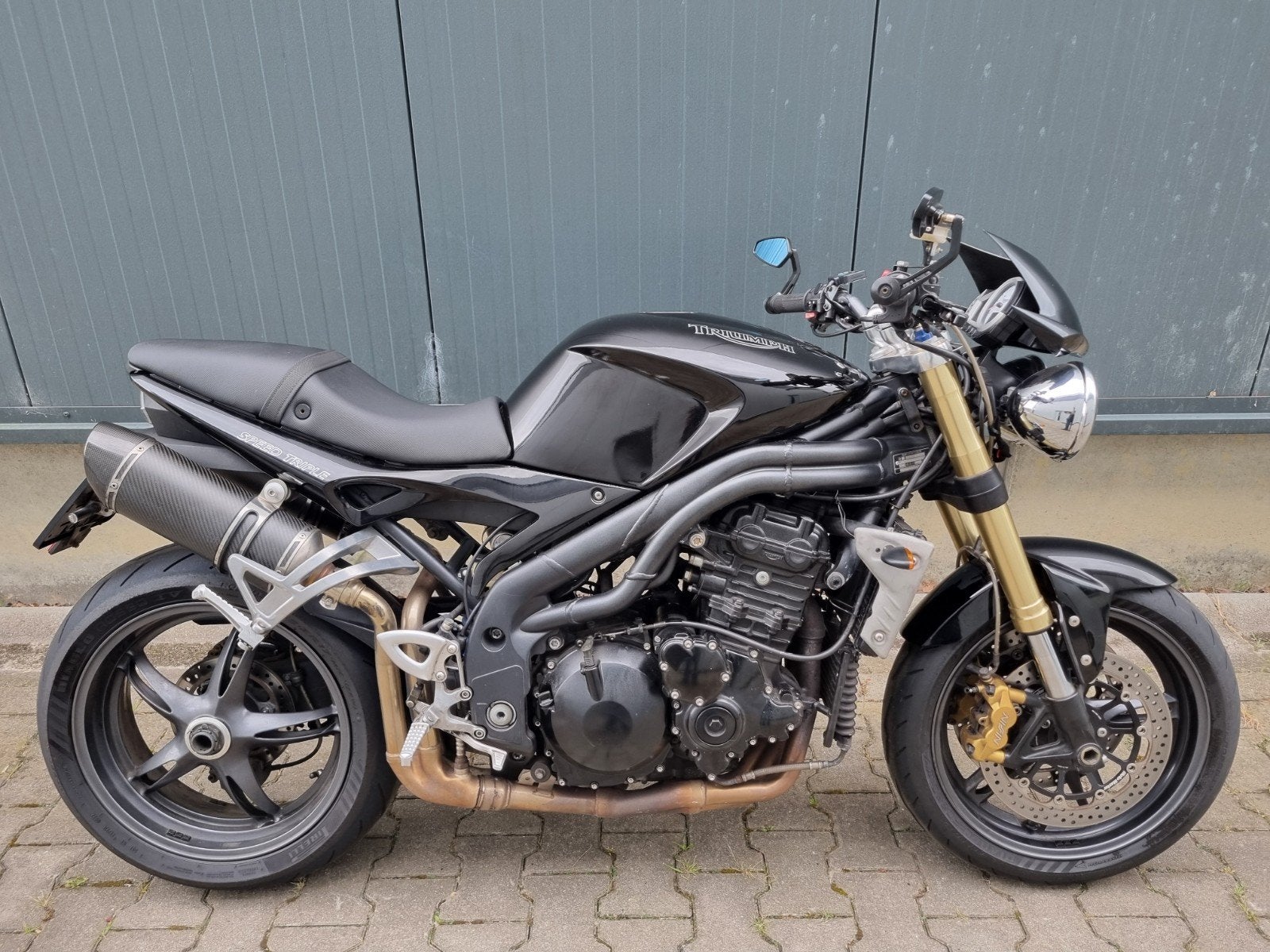 Triumph Speed Triple 1050, Handvatverwarming, Motorrijbewijs A, Bedrijf, 3 cilinders