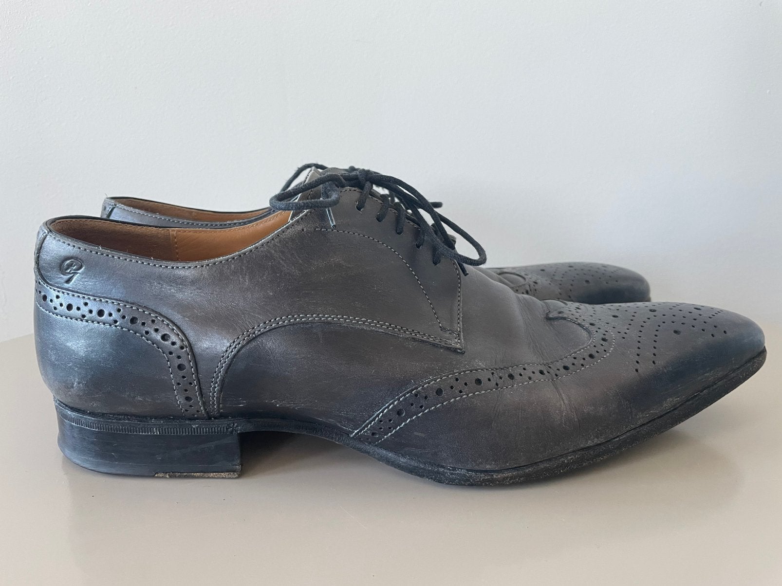 Greve schoenen / leren schoenen / veterschoenen, Zwart, Ophalen of Verzenden, Zo goed als nieuw, Veterschoenen