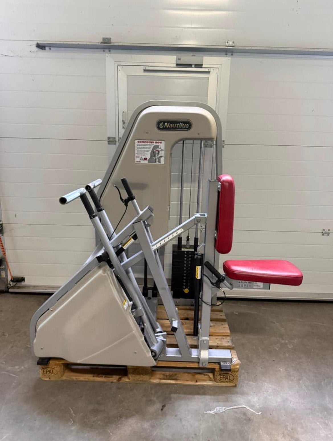 Nautilus 2st Compound row / seated row / rudergerät / rower, Ophalen, Benen, Gebruikt, -