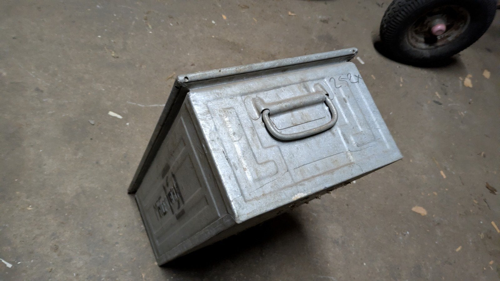 Normaalbak verzinkte bak, voor planten, gereedschap etc., Gebruikt, Minder dan 30 cm, Ophalen of Verzenden, Rechthoekig