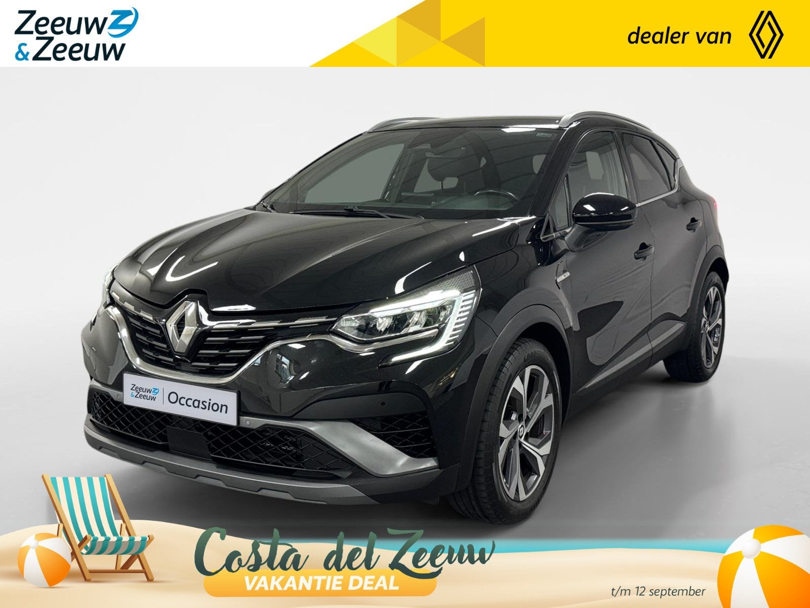 Renault Captur 1.0 TCe 90 R.S. Line | Navigatie | Achteruitr, Auto's, Voorwielaandrijving, 12 maanden, Euro 6, Leder en Stof
