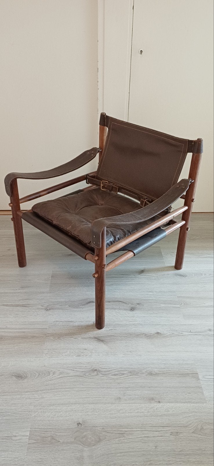 Vintage leren lounge stoel Conforma Colombia, Ophalen, Gebruikt, Leer, 50 tot 75 cm