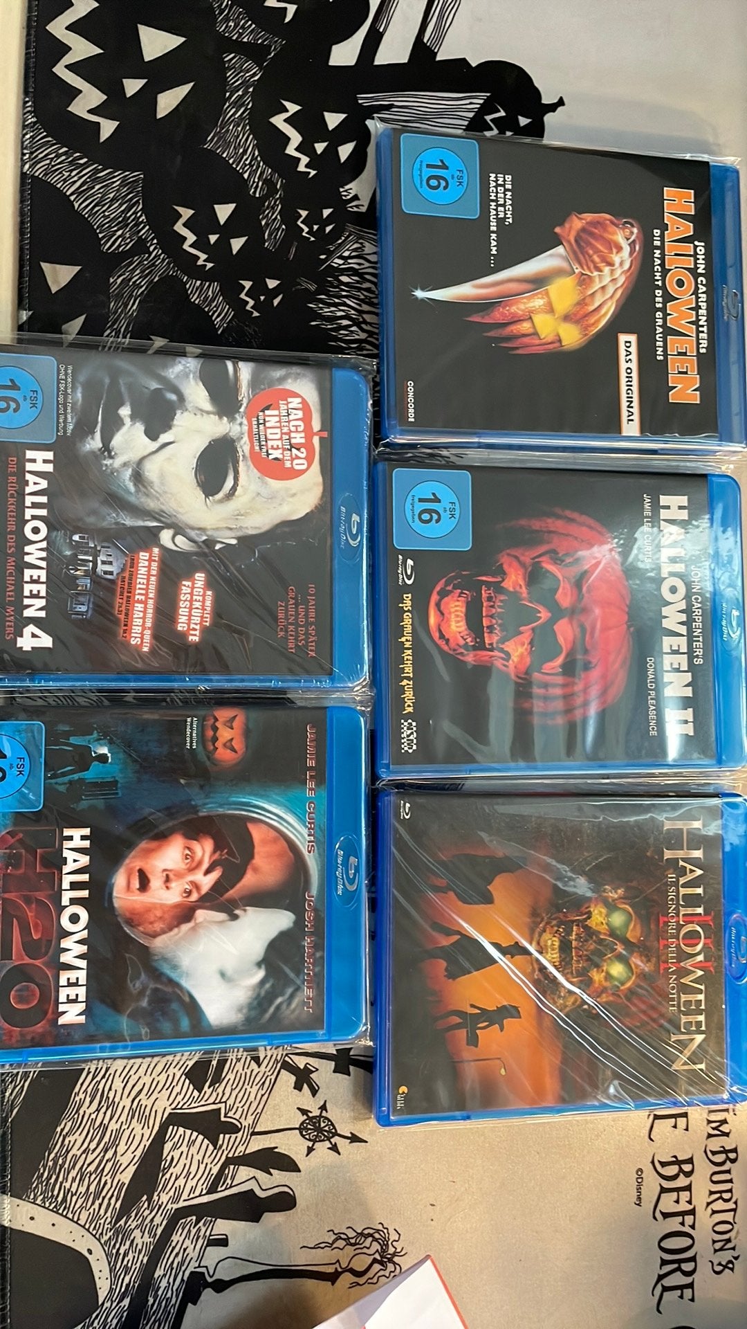 Halloween Blu-ray Bundel – Halloween 1, 2, 3, 4 en H20, Cd's en Dvd's, Ophalen of Verzenden, Zo goed als nieuw