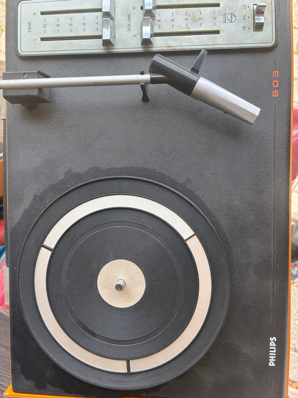 Philips 603 draait niet voor de liefhebber, Audio, Tv en Foto, Ophalen of Verzenden, Niet werkend, Philips