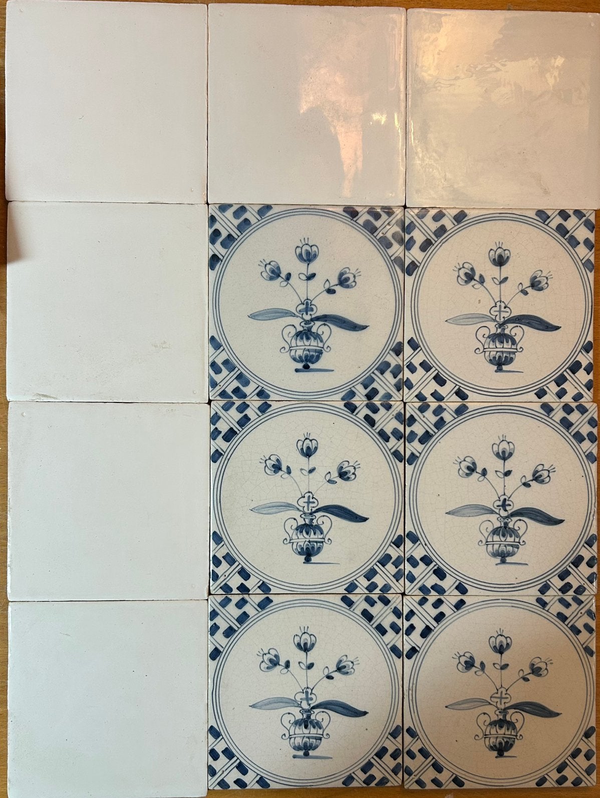 Authentieke afbeeldingen op Handgemaakte tegeltjes ca13x13cm, Ophalen of Verzenden