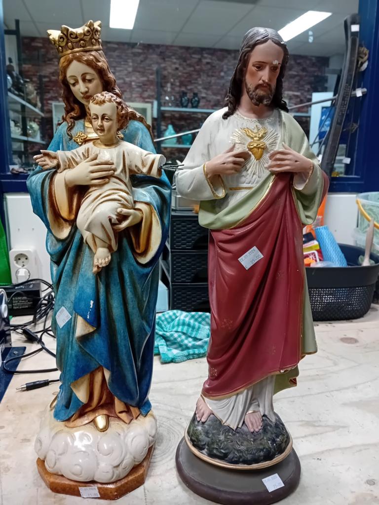 Beelden van Jezus en Maria met kind, Ophalen of Verzenden