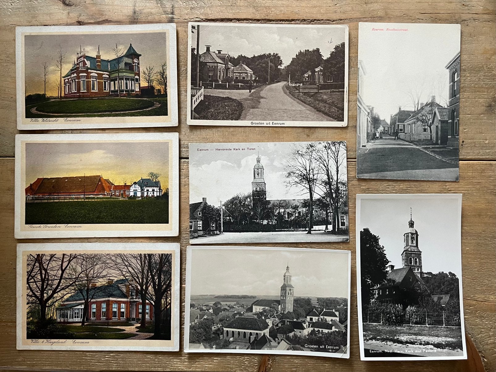 8 kaarten van Eenrum, Verzamelen, Ophalen of Verzenden, Groningen