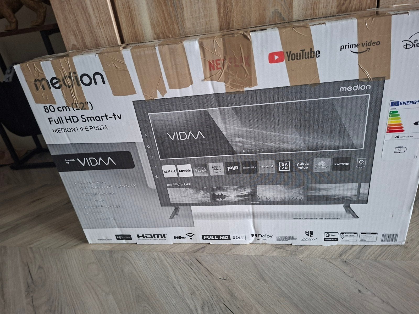 Medion 32 inch Full HD Smart TV - Zo goed als nieuw, 120 Hz, 80 tot 100 cm, Zo goed als nieuw, Smart TV
