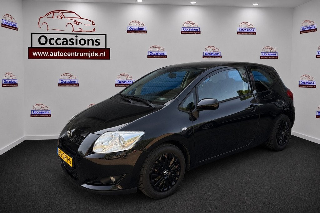 Toyota Auris 1.6-16V Sol, Auto's, Multifunctioneel stuurwiel, Gebruikt, Zwart, 4 cilinders