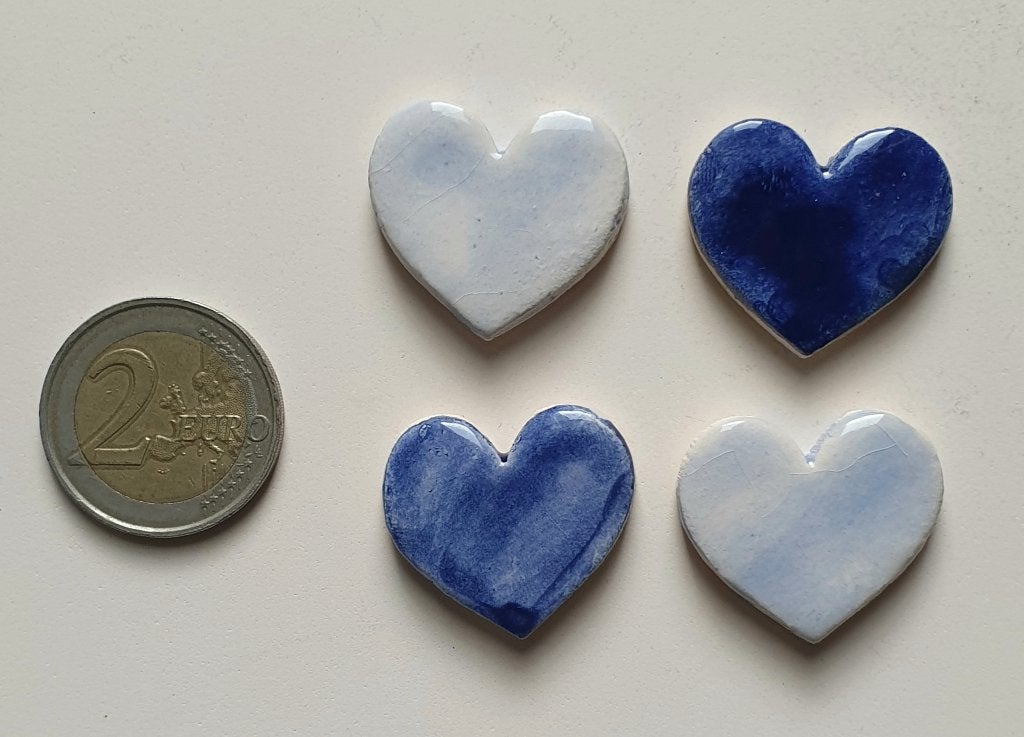 Mozaïek steentjes handgemaakte keramiek hartjes, B1E, Abstract, Verzenden, Handgemaakt, Nieuw