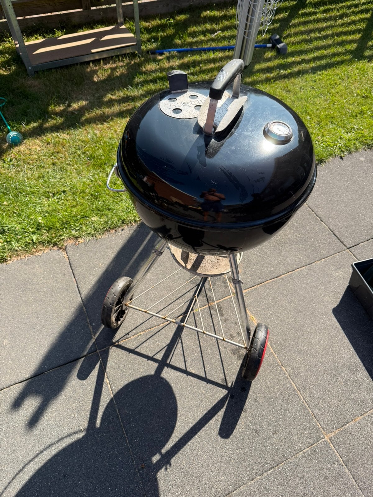 Weber Kettle Plus Houtskool barbecue, Tuin en Terras, Houtskoolbarbecues, Ophalen, Gebruikt