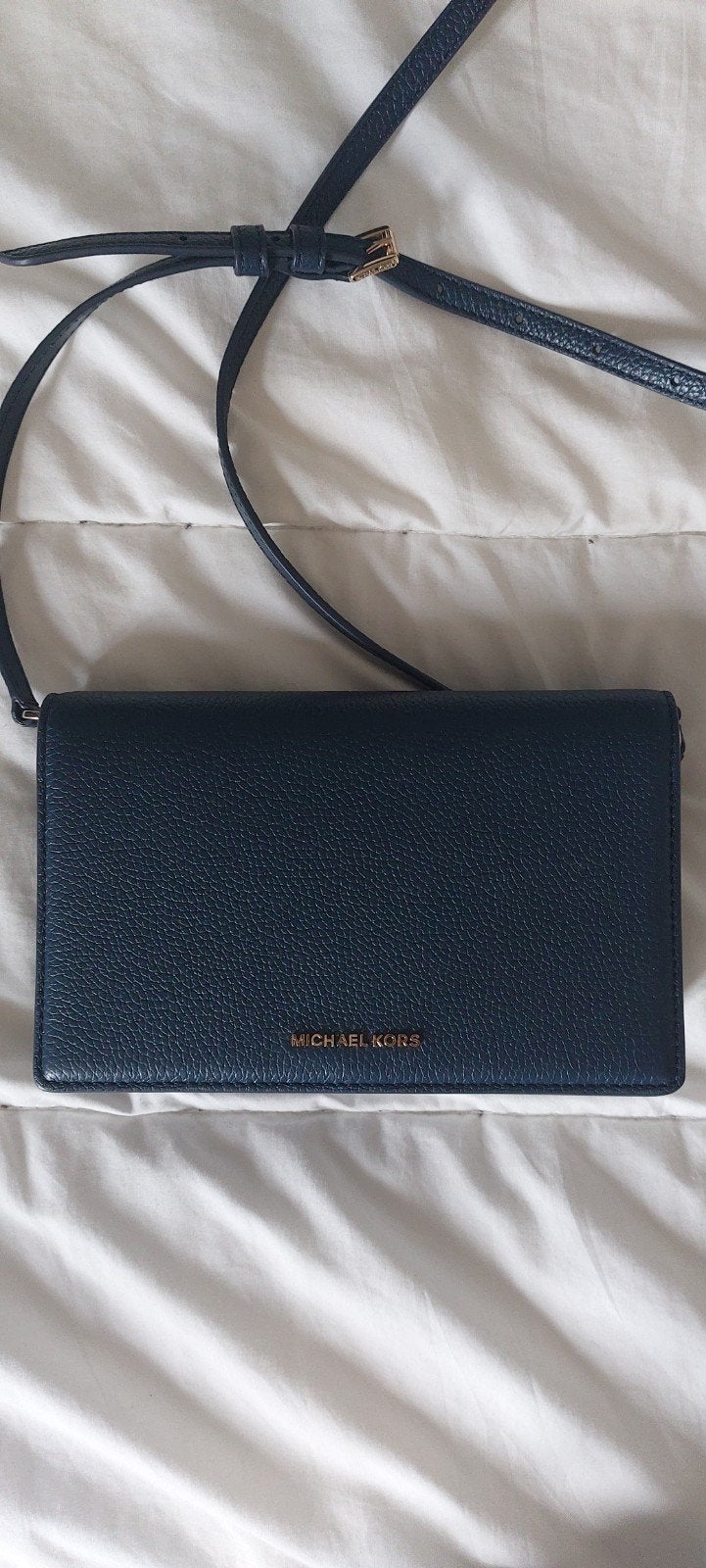 Michael Kors tasje Jet Set Navy, Ophalen of Verzenden, Zo goed als nieuw, Blauw