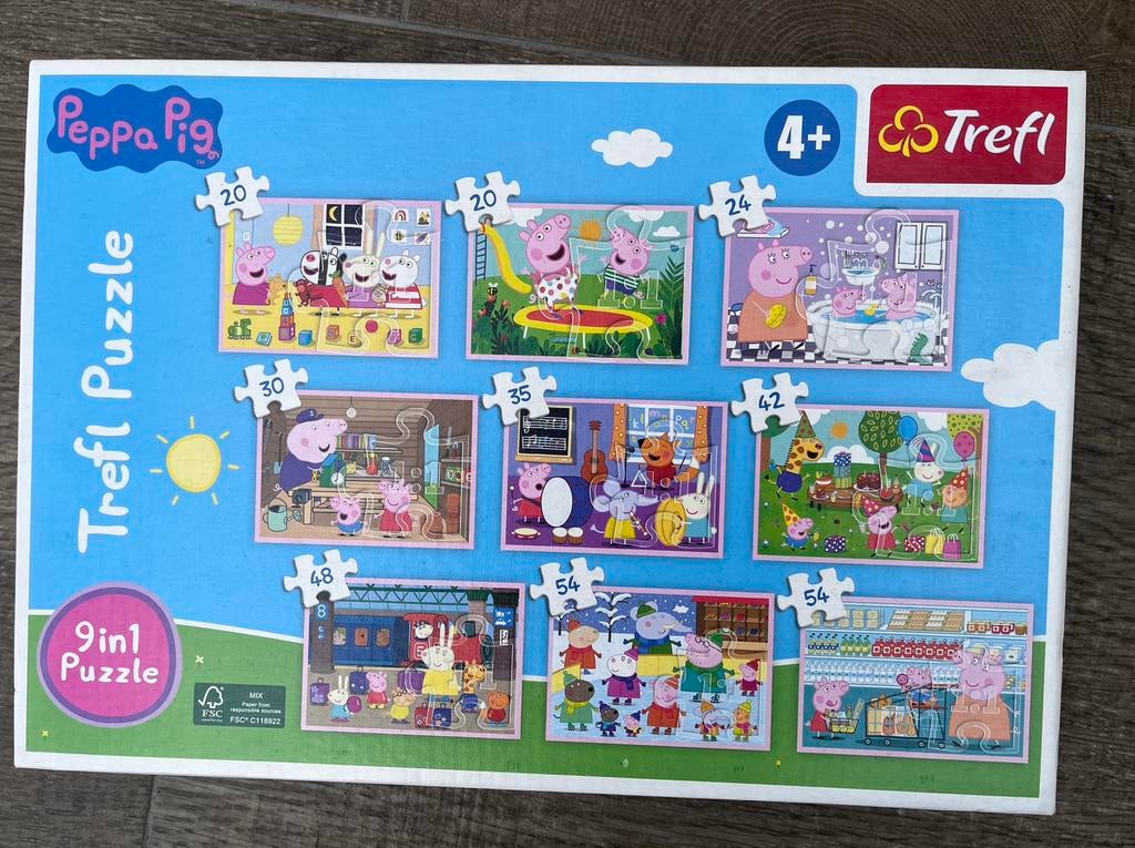 Peppa Pig puzzels, Ophalen of Verzenden, Minder dan 500 stukjes, Zo goed als nieuw