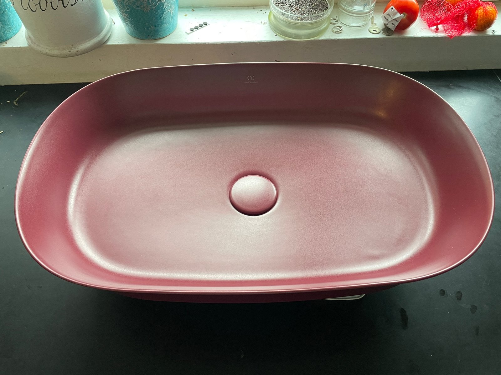 Ideal Standard Ipalyss - Opbouw wastafel, 60x38 cm, Ophalen, Minder dan 50 cm, Overige kleuren, Zo goed als nieuw