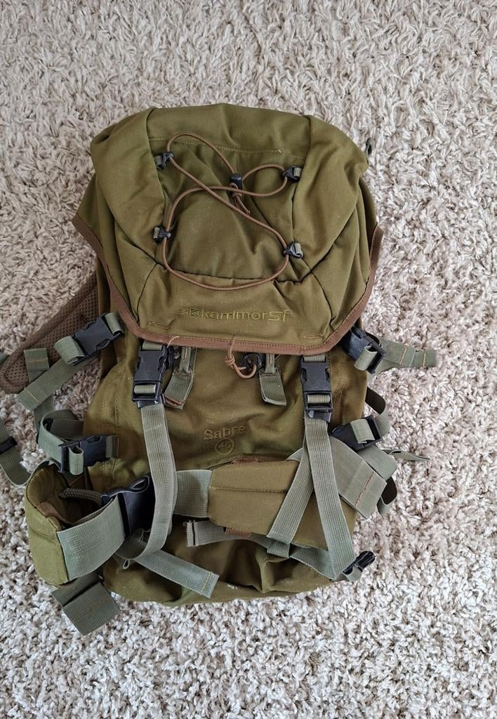 Karrimor SF Sabre 45 liter rugzak - Olijfgroen, Ophalen of Verzenden, Gebruikt, Rugzak