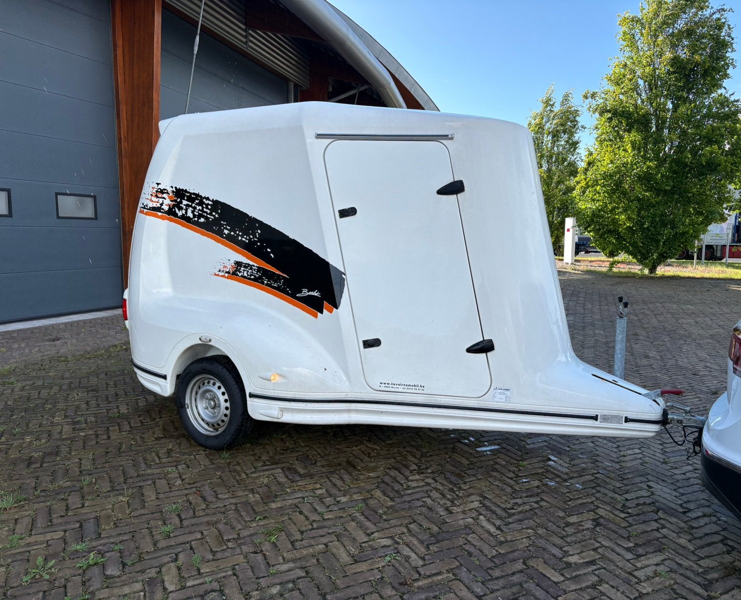Polyster gesloten aanhanger UNIEK❗️, Ophalen of Verzenden, Zo goed als nieuw