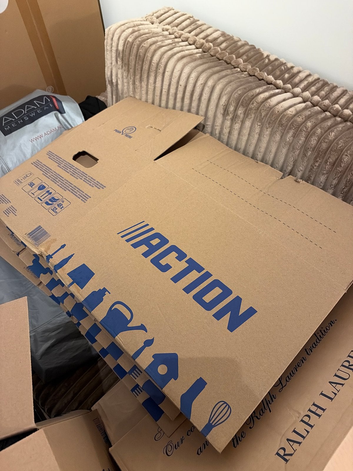 Gratis Action verhuisdozen afhalen in Hoofddorp, Ophalen, Gebruikt, Doos